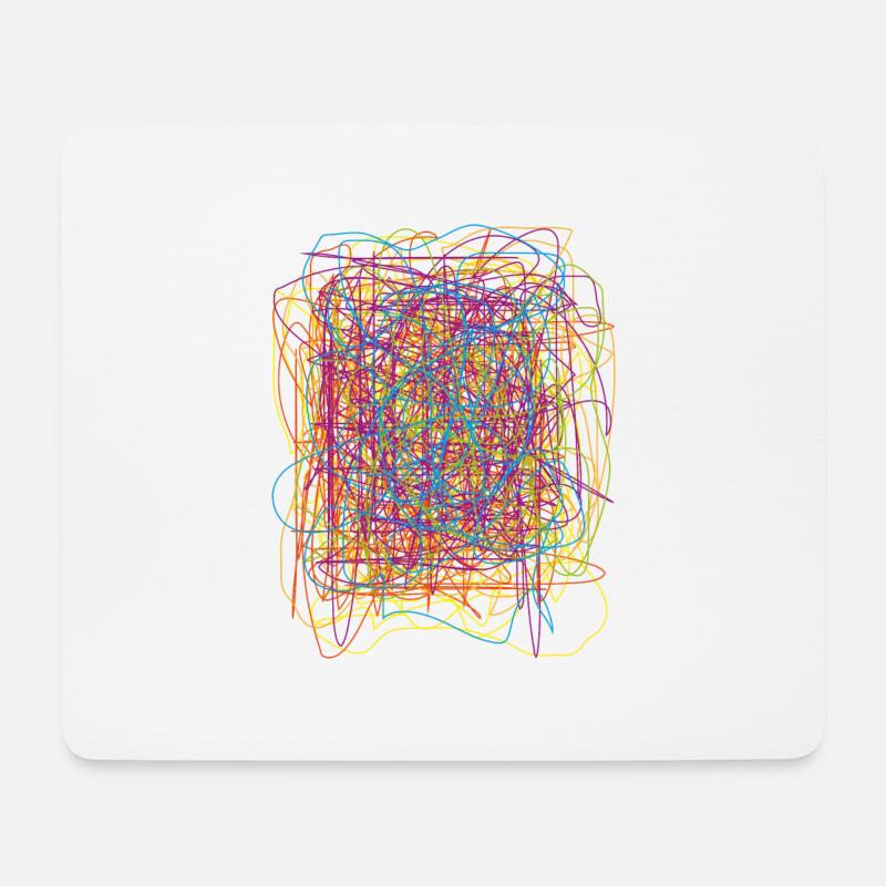 Chaos Farben - Mousepad (Querformat) - Weiß