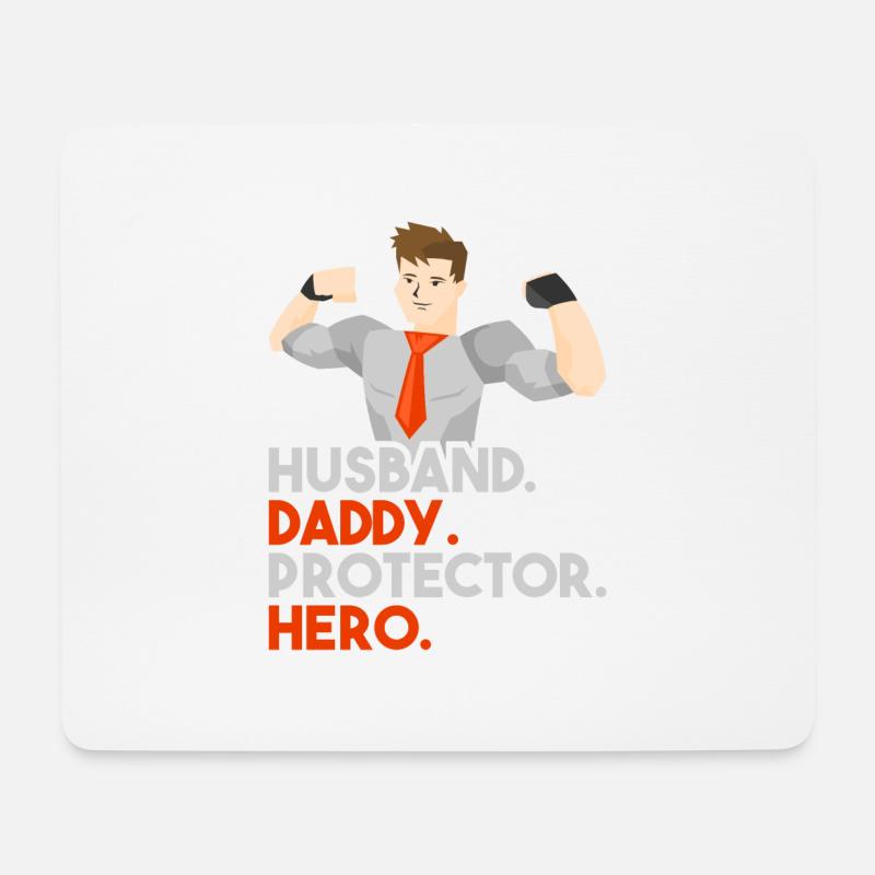 Daddy Superhero - Mouse Pad (horizontal) - white