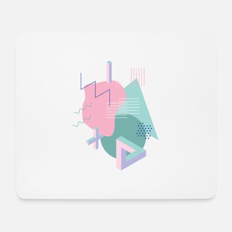 Shape Design Vintage Tribar - Mousepad (Querformat) - Weiß