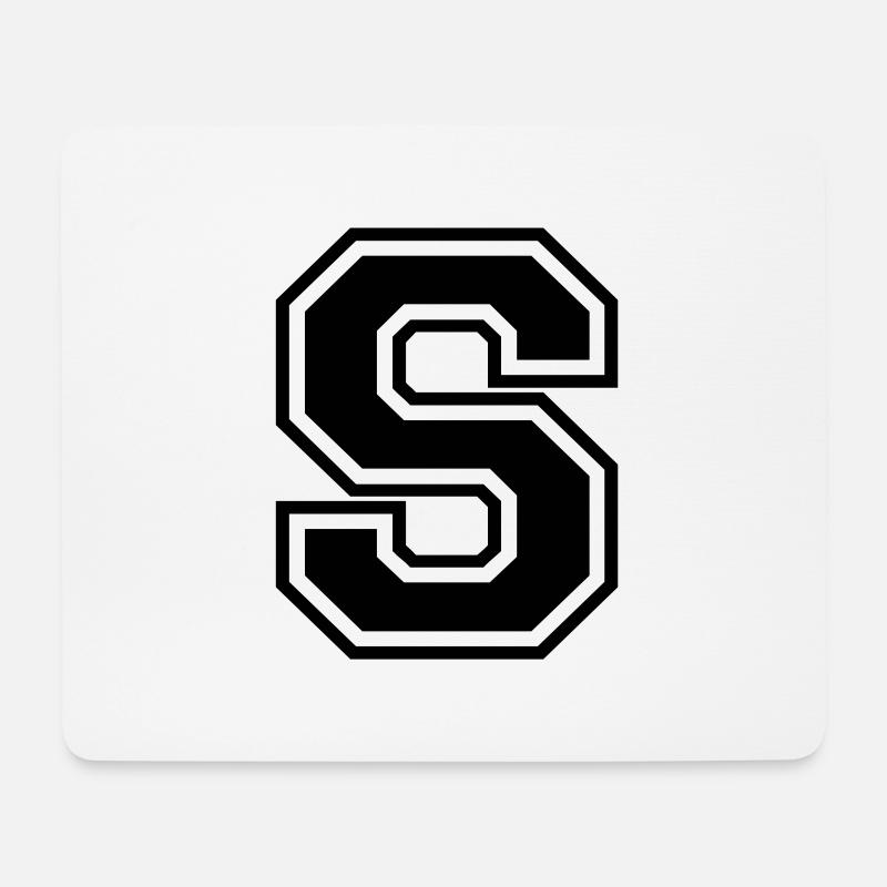 s - Mousepad (Querformat) - Weiß