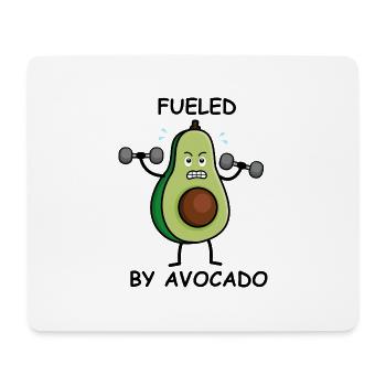 FUELED BY AVOCADO - Vegan VipeZ - Mouse Pad (horizontal) - white - Front