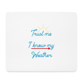 meteorology - Mouse Pad (horizontal) - white - Front
