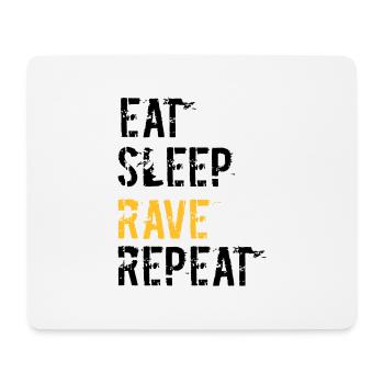 Rave et répète - Tapis de souris (format paysage) - blanc - Devant