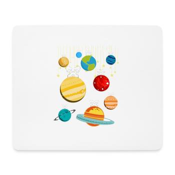 Bauble Christmas Solar System - Mouse Pad (horizontal) - white - Front