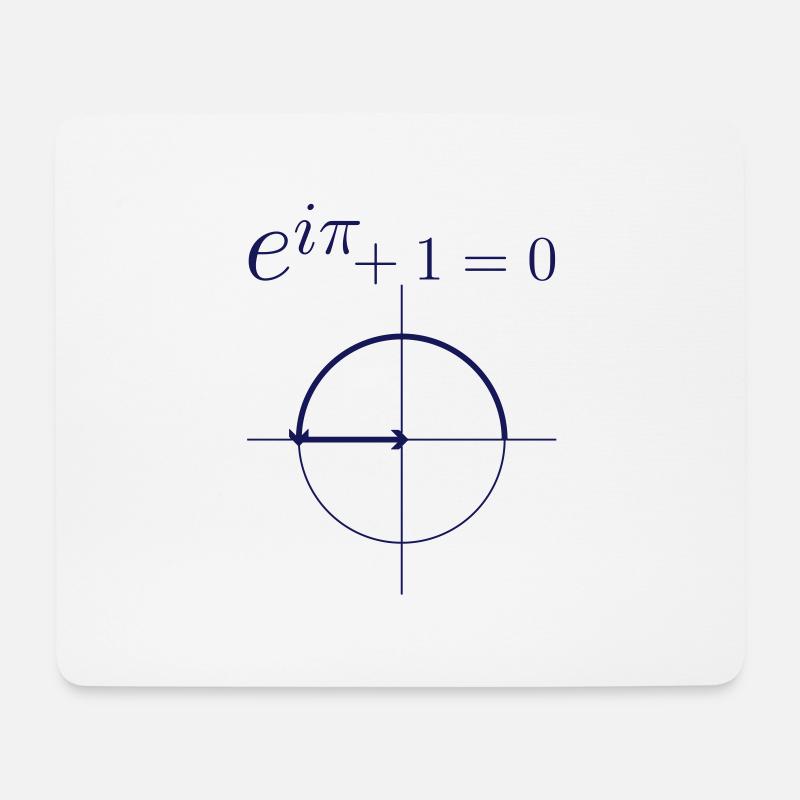 Formule d'Euler - Tapis de souris (format paysage) - blanc