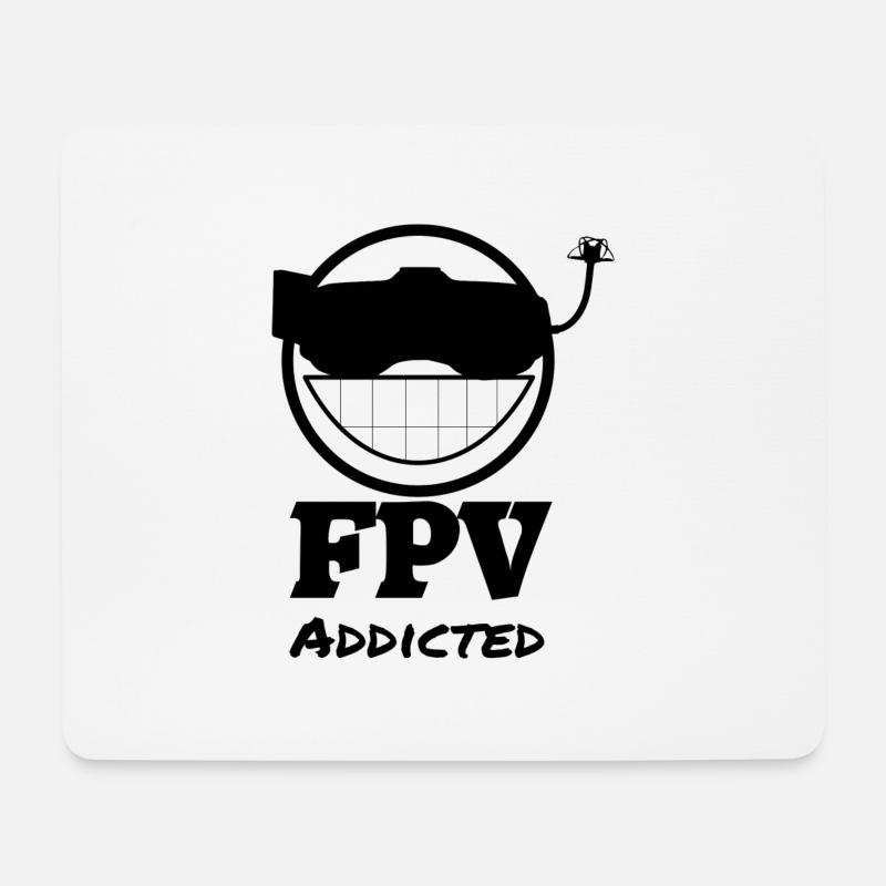 FPV Addicted - Mouse Pad (horizontal) - white