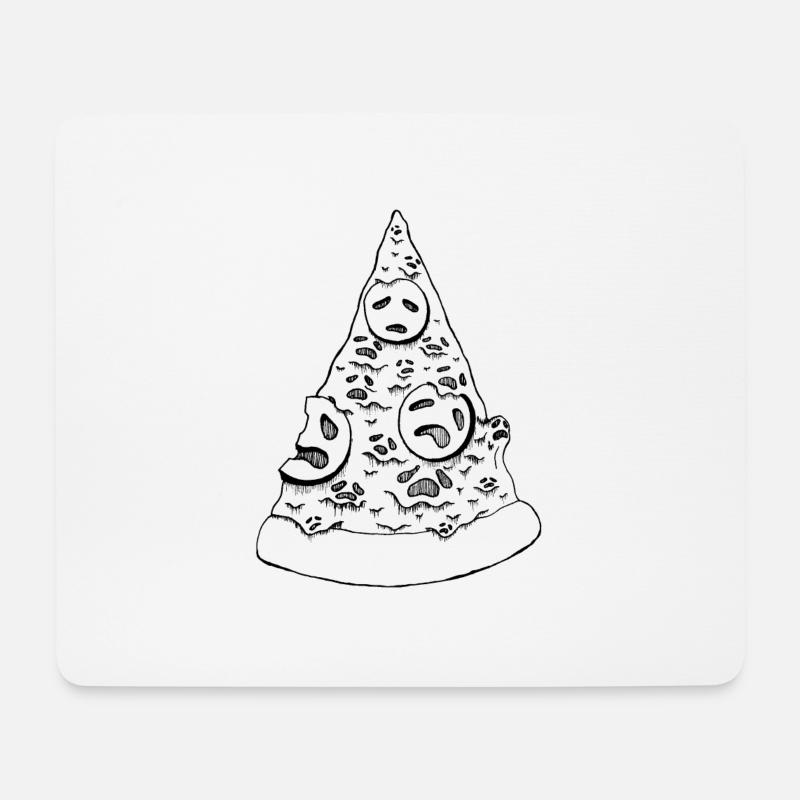 Dead pizza - Mouse Pad (horizontal) - white