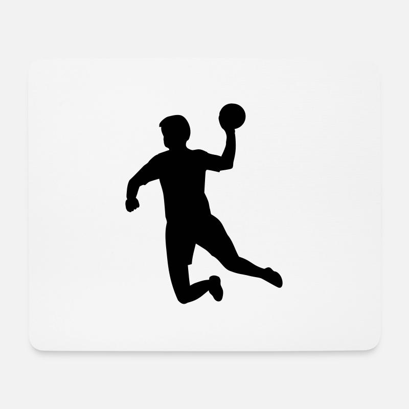 Handball - Mousepad (Querformat) - Weiß