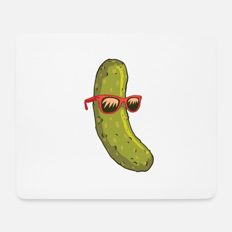 Surfer Gurke - Mousepad (Querformat) - Weiß
