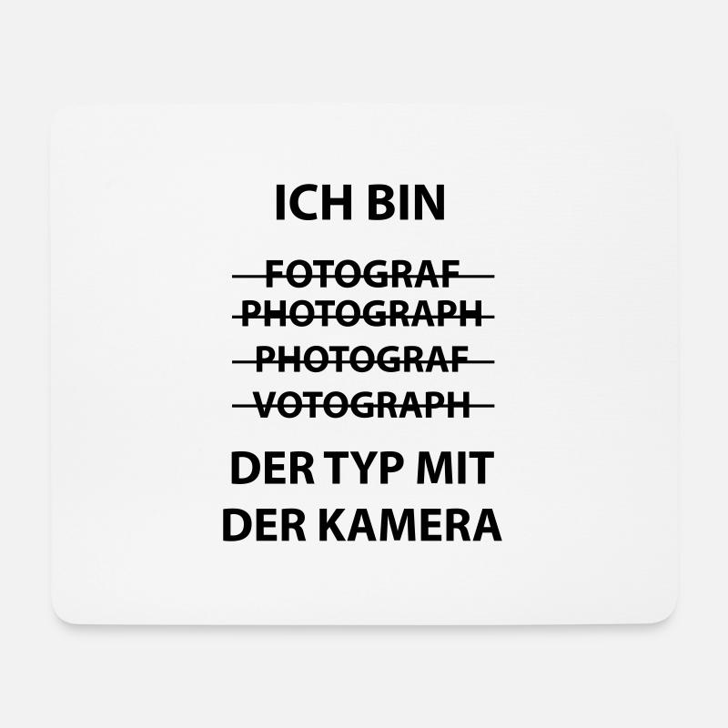 Kameratyp - Mousepad (Querformat) - Weiß