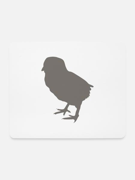 Küken - Mousepad (Querformat) - Weiß