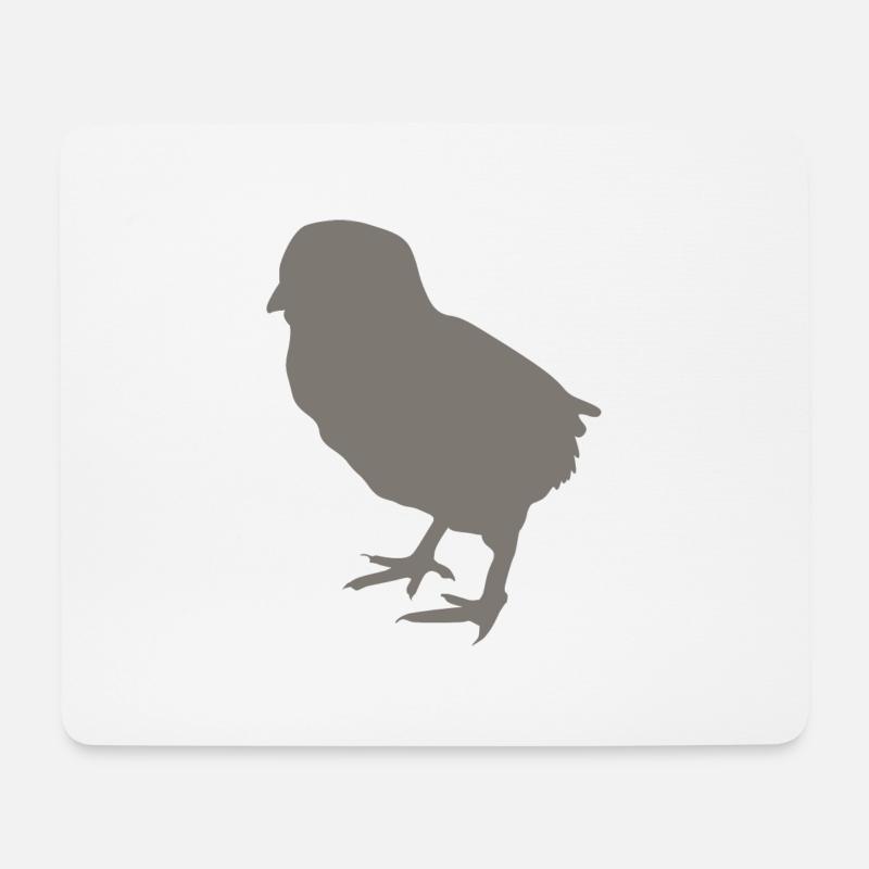 Küken - Mousepad (Querformat) - Weiß