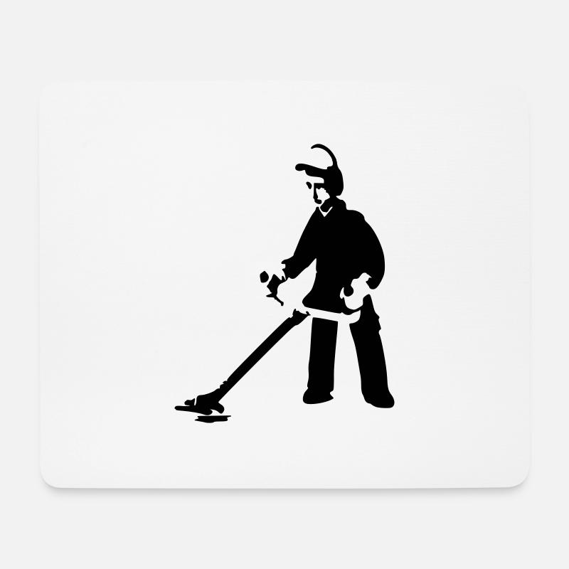 sensenmann - Mousepad (Querformat) - Weiß