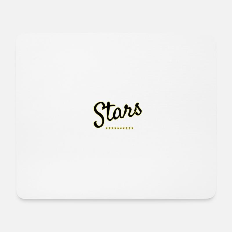 Sterne - Mousepad (Querformat) - Weiß