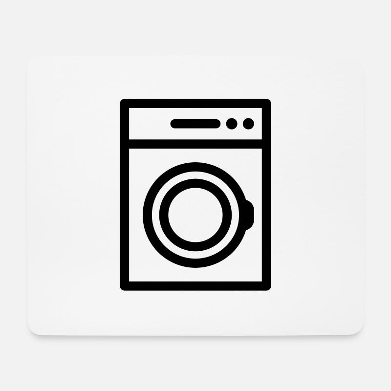 Waschmaschine - Mousepad (Querformat) - Weiß