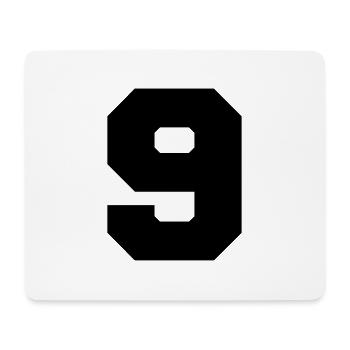 9 - Mousepad (Querformat) - Weiß - Vorne