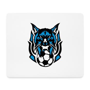 foot lynx logo sauvage animal club - Tapis de souris (format paysage) - blanc - Devant