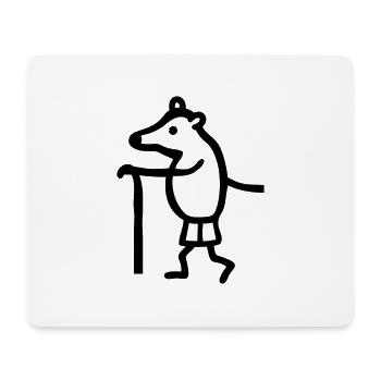Mole hike - Mouse Pad (horizontal) - white - Front