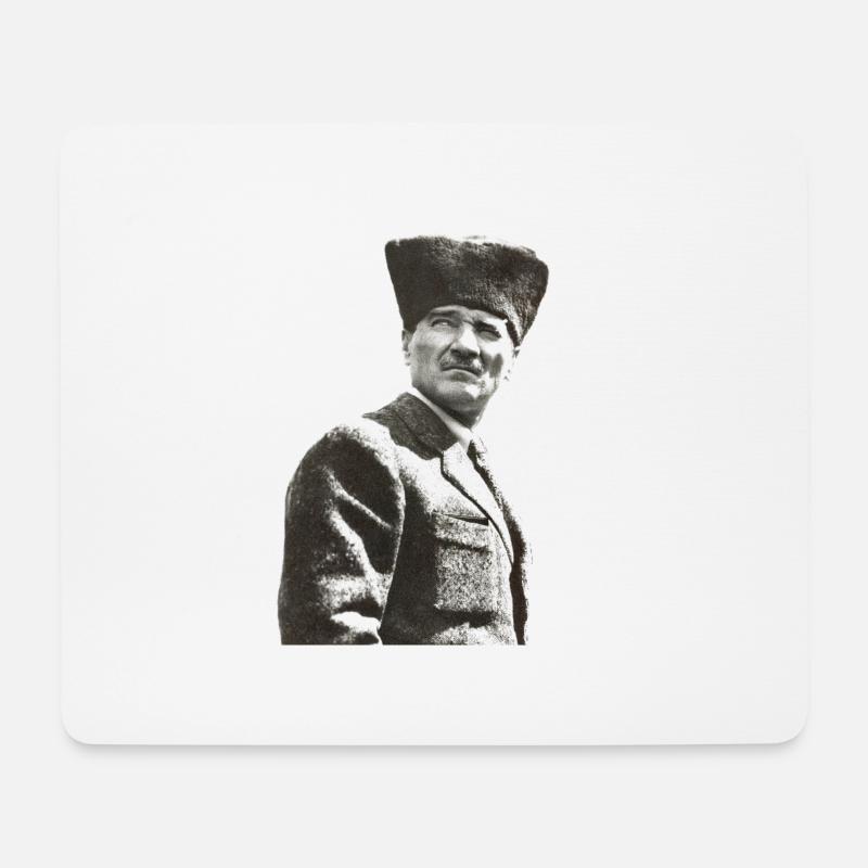Mustafa Kemal Atatürk - Mousepad (Querformat) - Weiß