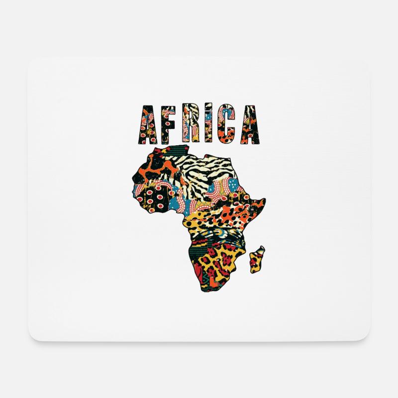 Afrika - Mousepad (Querformat) - Weiß