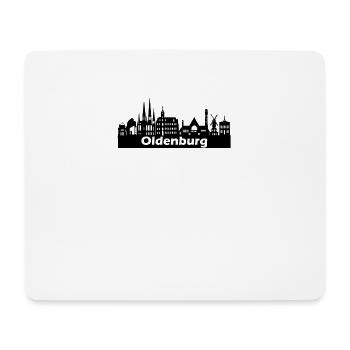 Oldenburg + Skyline - Mousepad (Querformat) - Weiß - Vorne