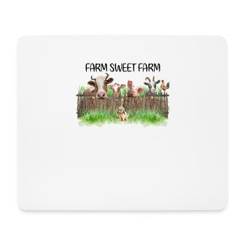 Farm Sweet Farm - Tapis de souris (format paysage) - blanc - Devant