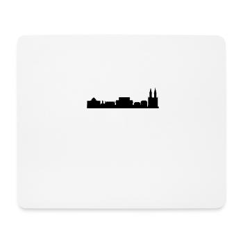 Braunschweig Skyline schwarz - Mousepad (Querformat) - Weiß - Vorne