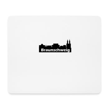 Braunschweig + Skyline - Mousepad (Querformat) - Weiß - Vorne