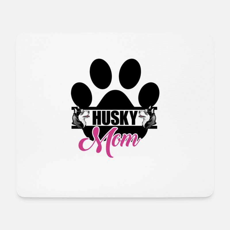 Husky Mom - Mouse Pad (horizontal) - white