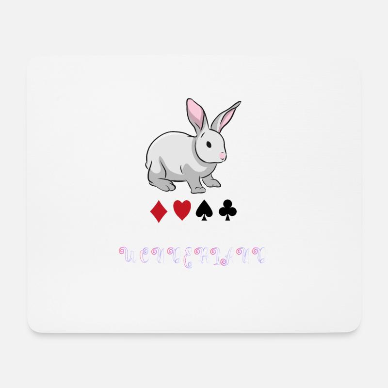 Alice im Wunderland - Mousepad (Querformat) - Weiß