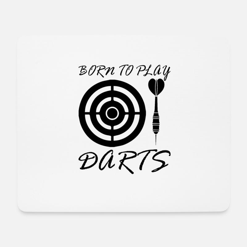 Darts - Mousepad (Querformat) - Weiß