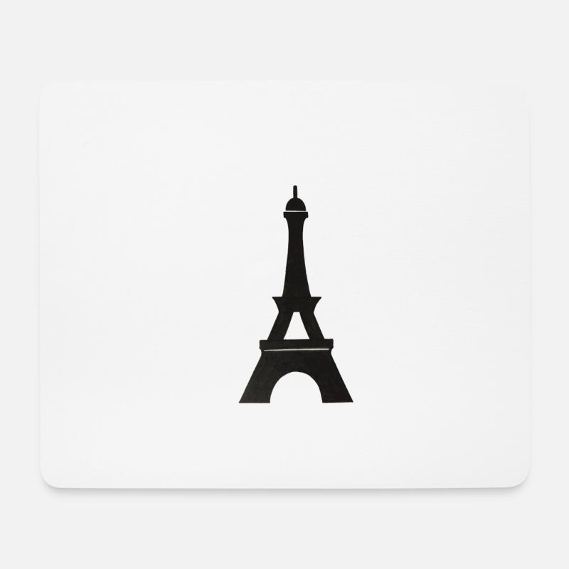 tour eiffel - Tapis de souris (format paysage) - blanc