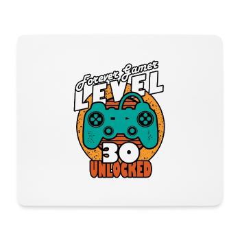 30. Geburtstag Level 30 Spieler - Mousepad (Querformat) - Weiß - Vorne
