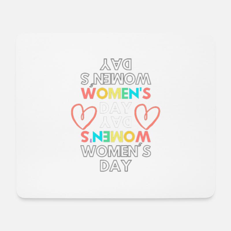 Frauentag - Mousepad (Querformat) - Weiß