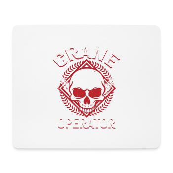 Crane operator Crane driver - Mouse Pad (horizontal) - white - Front