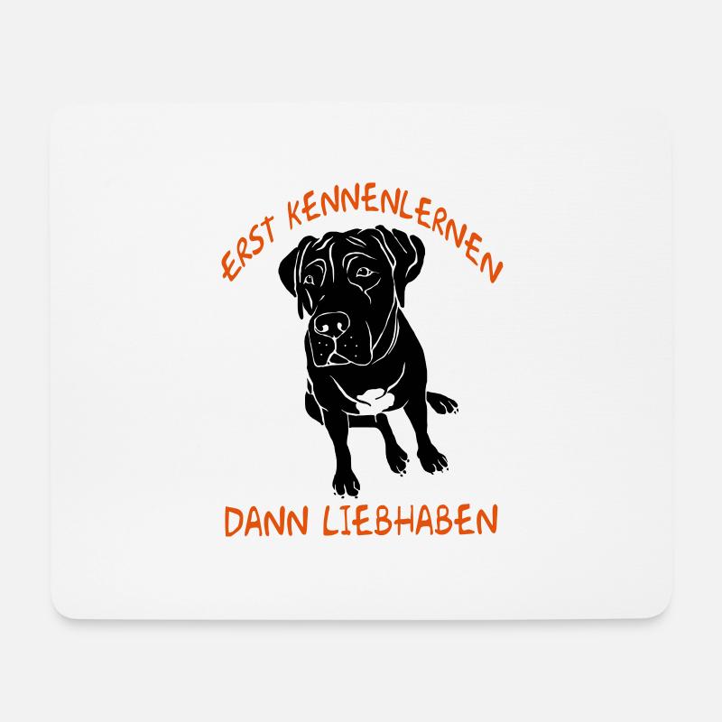 Erst Kennenlernen - Dann Liebhaben - Mousepad (Querformat) - Weiß