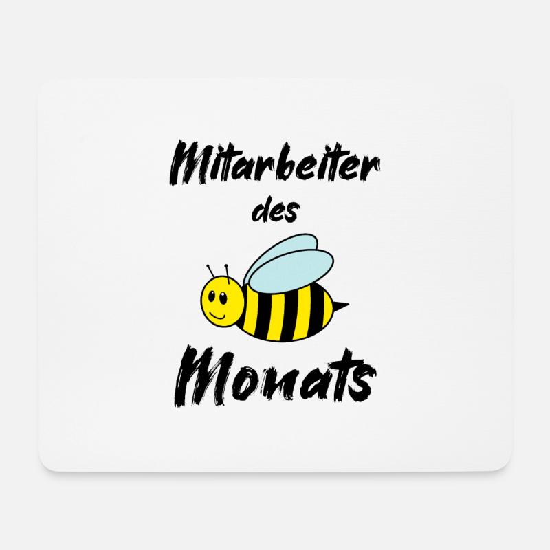 Biene - Mitarbeiter des Monats - Mousepad (Querformat) - Weiß