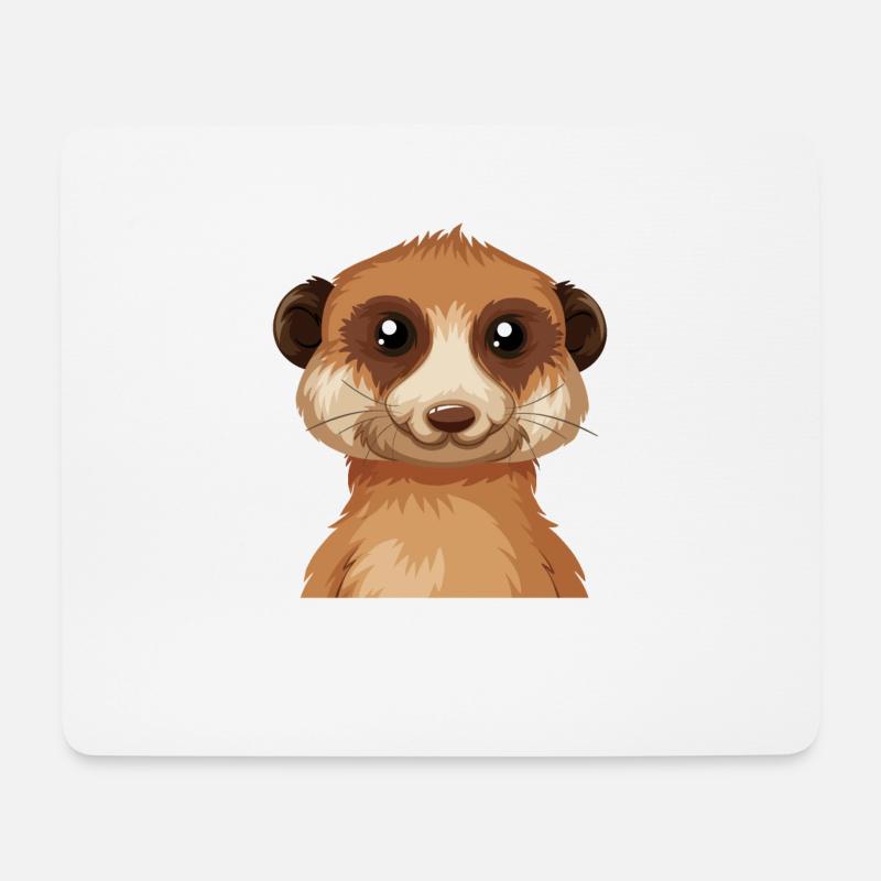 Chillmaster - Erdhörnchen liebt es zu chillen - Mousepad (Querformat) - Weiß