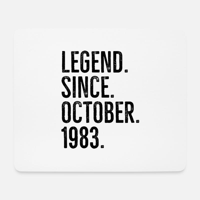 Legende seit Oktober 1983 - Mousepad (Querformat) - Weiß