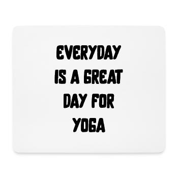 yoga sport fitness happy anglais qoutes - Tapis de souris (format paysage) - blanc - Devant