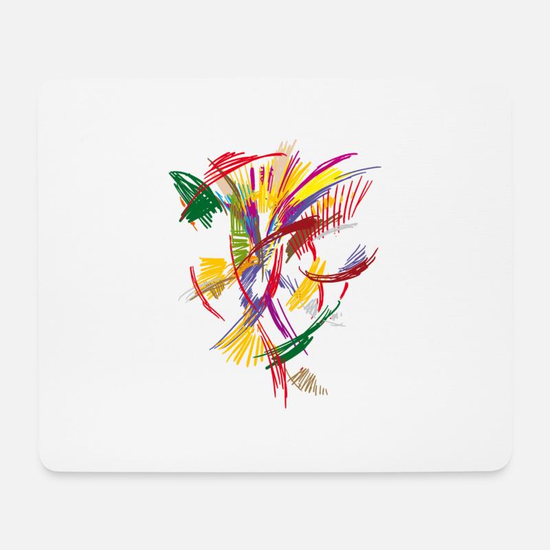Farben Muster - Mousepad (Querformat) - Weiß
