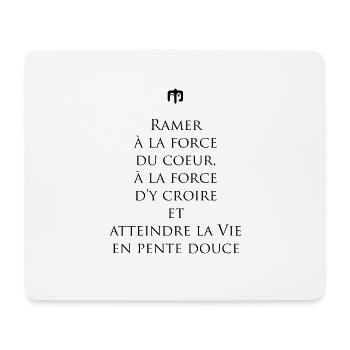 force - Tapis de souris (format paysage) - blanc - Devant