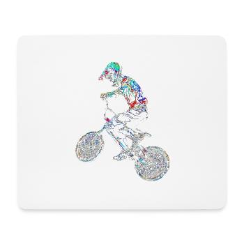 bmx - Tapis de souris (format paysage) - blanc - Devant