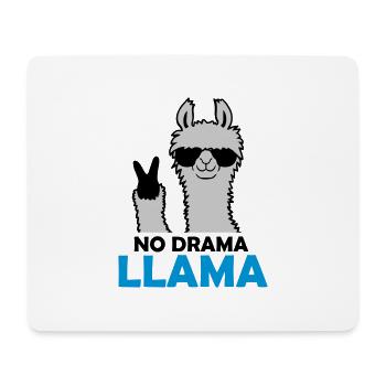 Quote No Drama Llama - Mouse Pad (horizontal) - white - Front