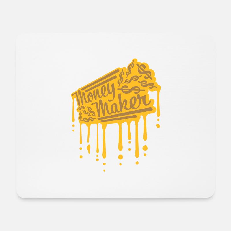 Tropfen Money Maker Selfmade - Mousepad (Querformat) - Weiß