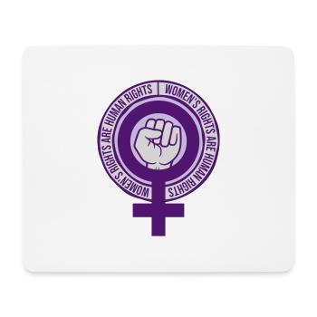 citation féministe sur les droits des femmes - Tapis de souris (format paysage) - blanc - Devant