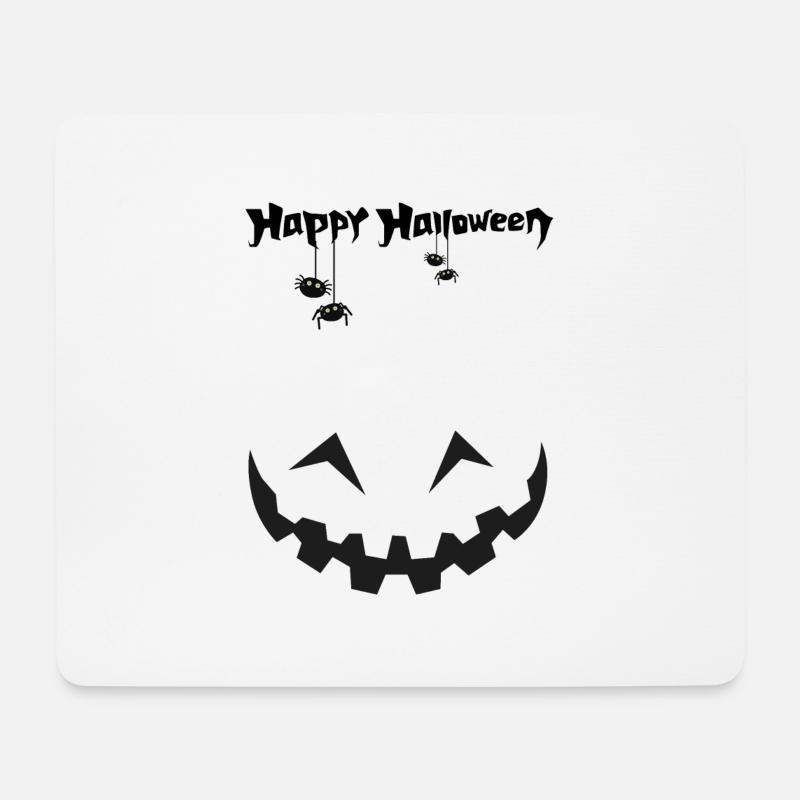 Halloween Face - Mousepad (Querformat) - Weiß