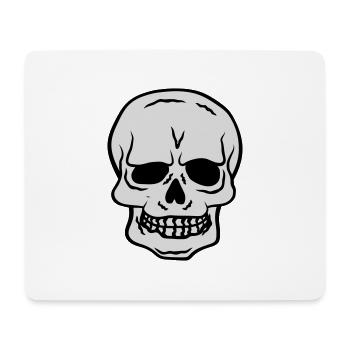 Horreur Halloween Skull Design - Tapis de souris (format paysage) - blanc - Devant