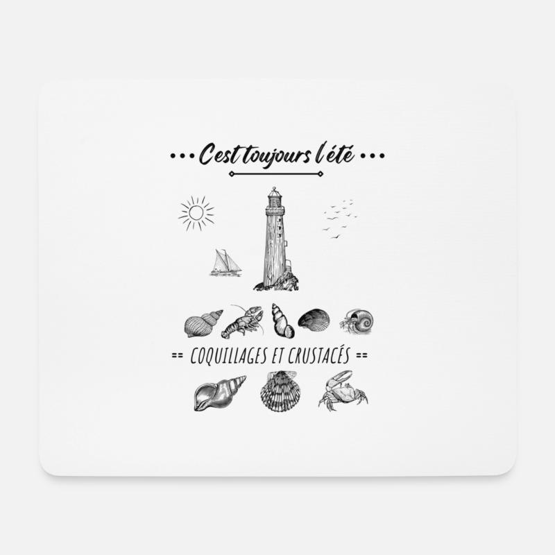 Es ist immer Sommer - Mousepad (Querformat) - Weiß