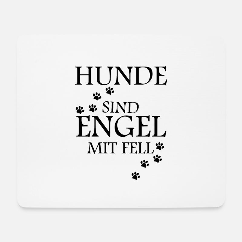 Dog Hundg - Mousepad (Querformat) - Weiß